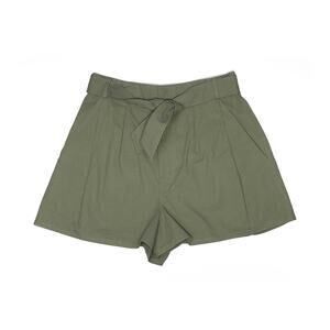 NWOT Hunter Bell Green High Waist Tie Cotton Shorts 8